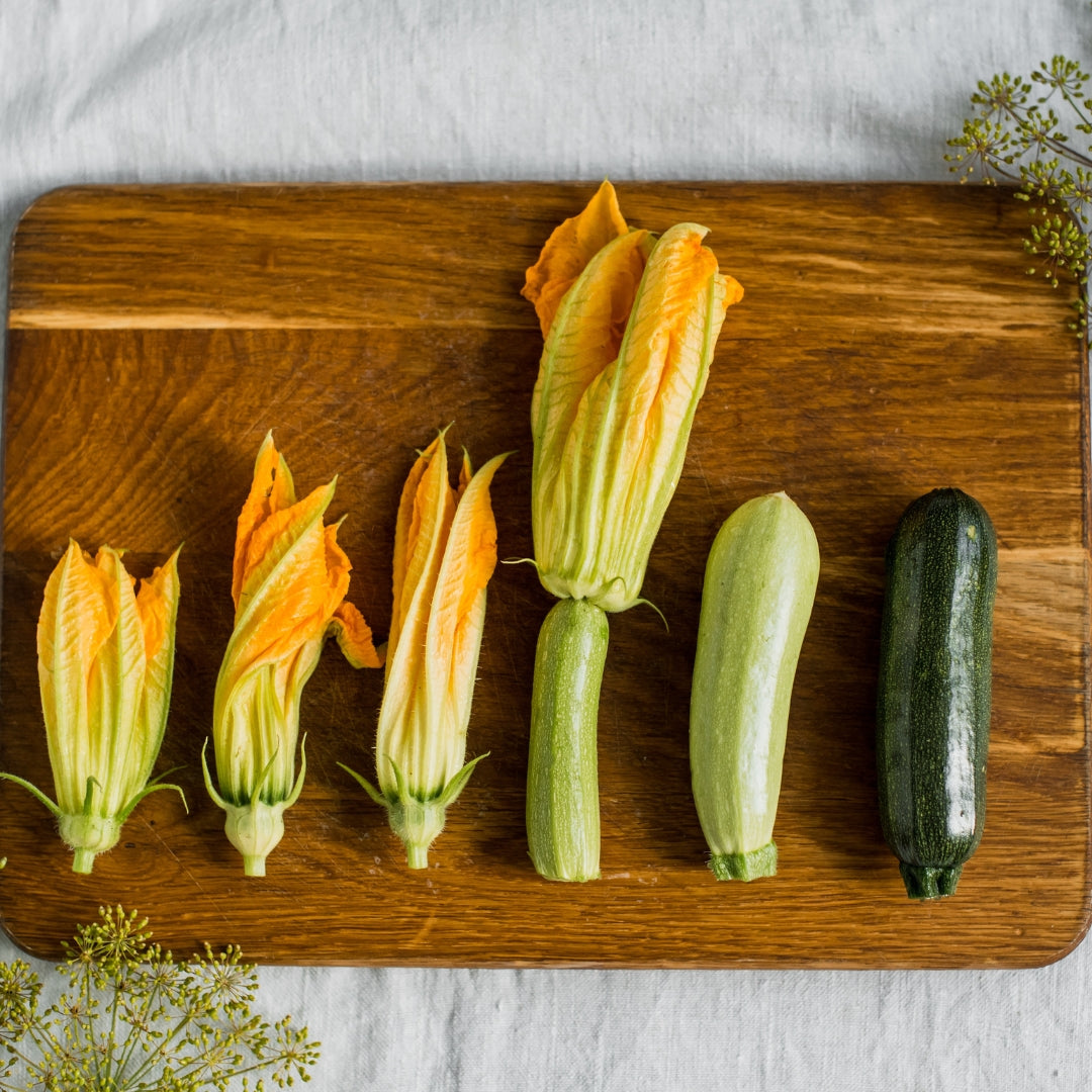 Creatief met courgettes en courgettebloemen